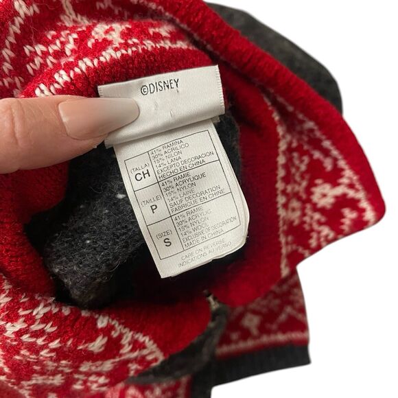 Disney Store Womens Small Full Zip Sweater Vintage Winnie The Pooh Snowflake - Picture 3 of 8